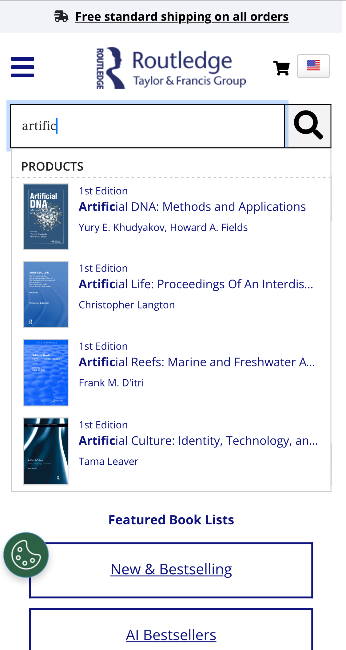 Mobile screenshot of Routledge