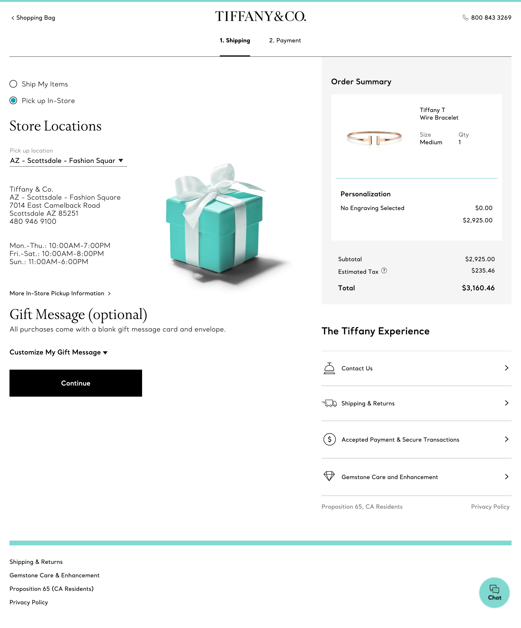 Desktop screenshot of Tiffany