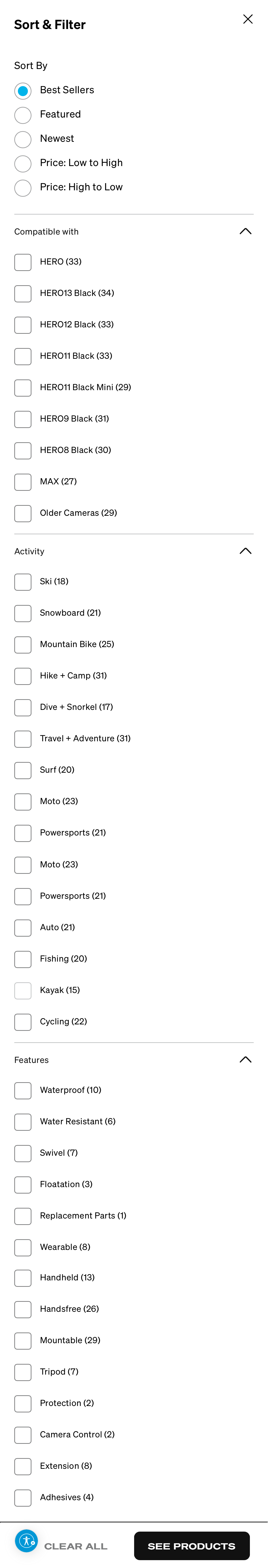Mobile screenshot of GoPro