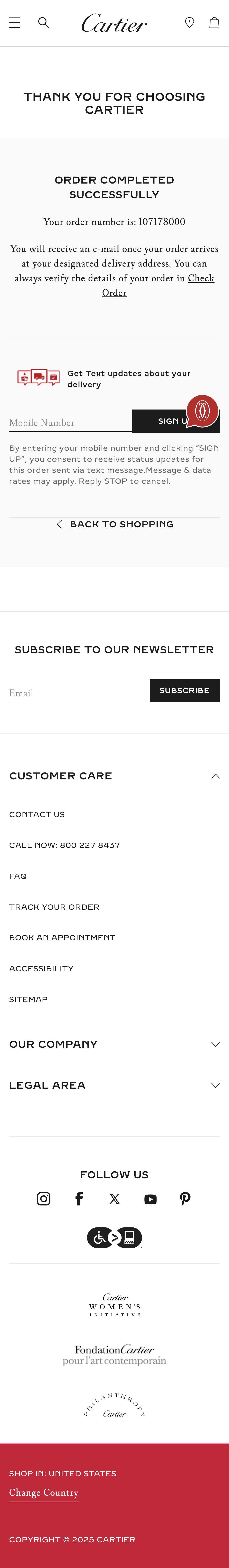 Mobile screenshot of Cartier