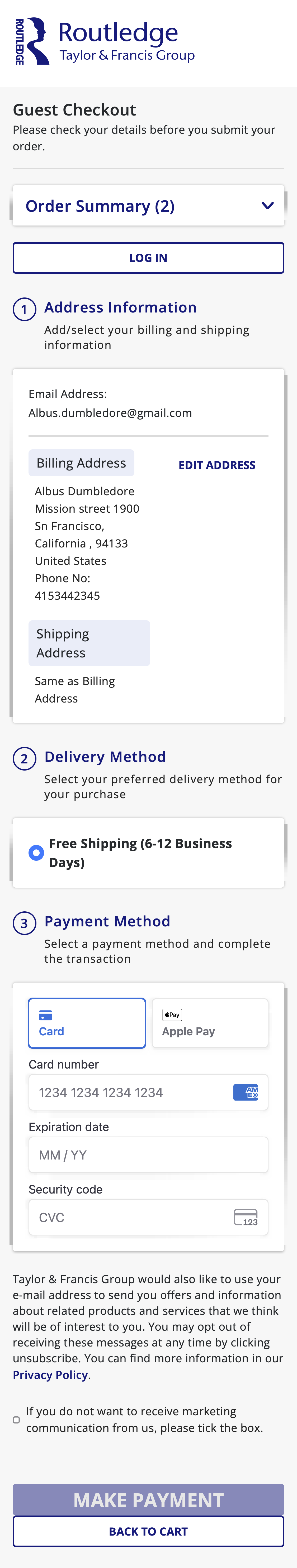 Mobile screenshot of Routledge
