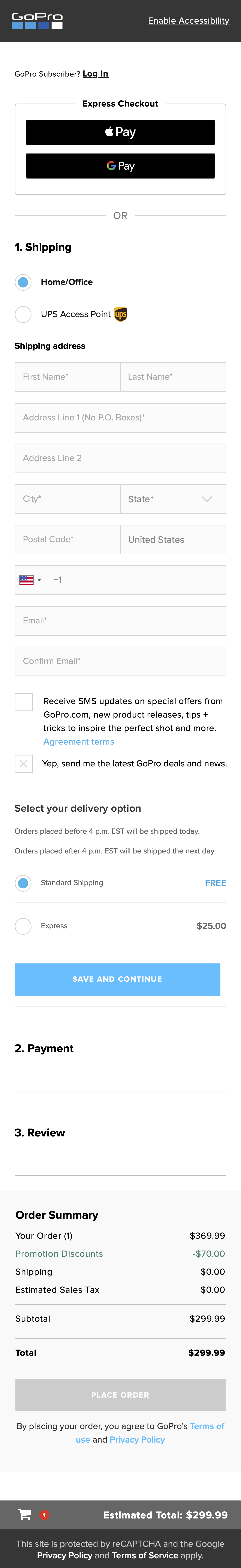 Mobile screenshot of GoPro