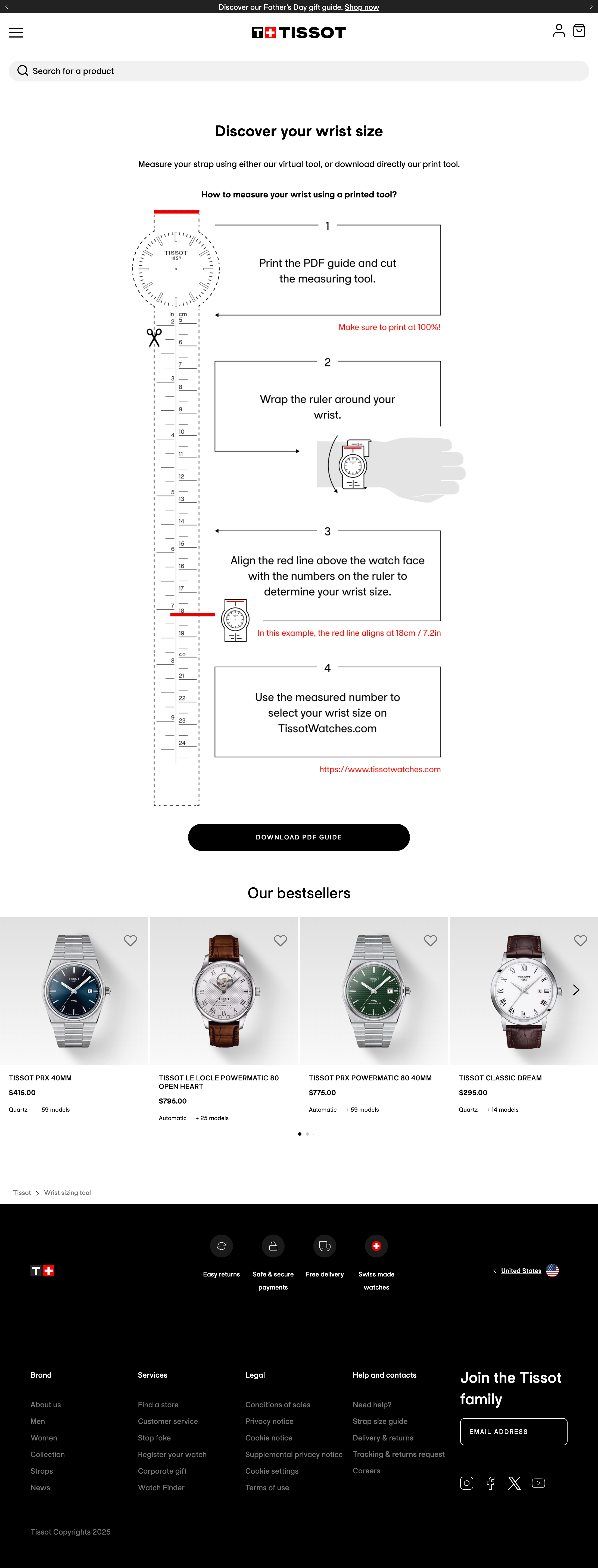 Desktop screenshot of Tissot