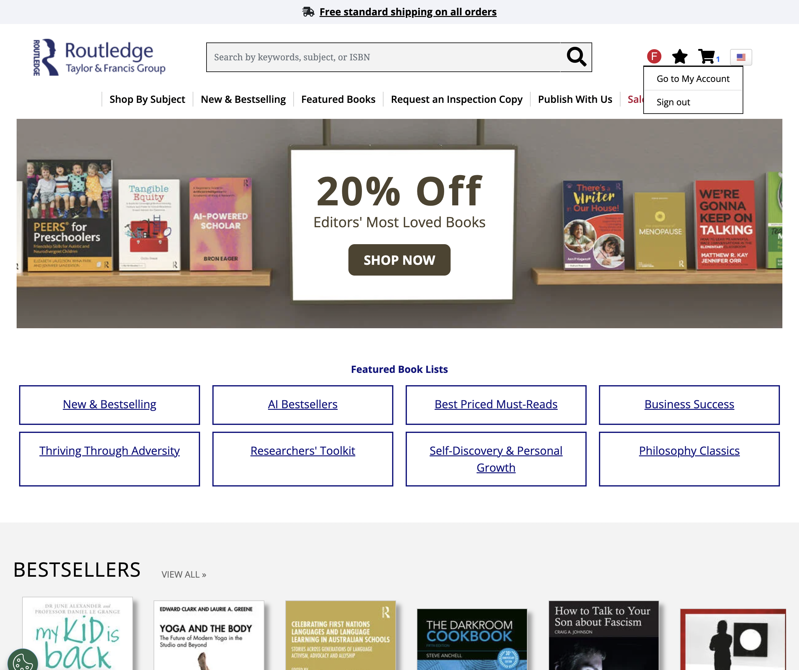 Desktop screenshot of Routledge