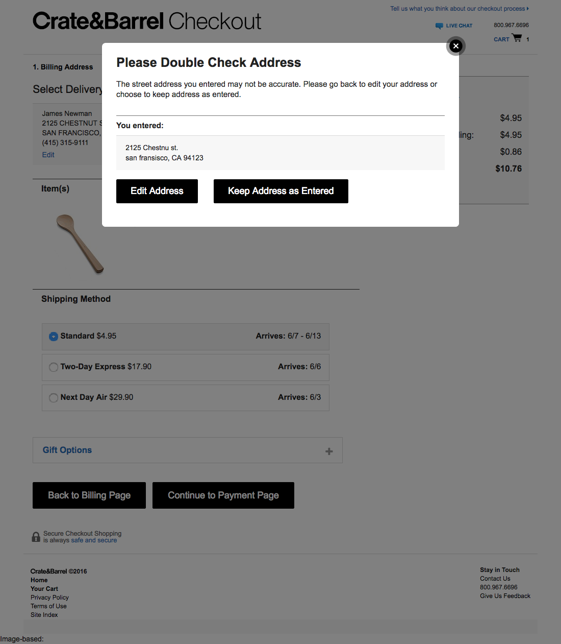 Desktop screenshot of Crate & Barrel