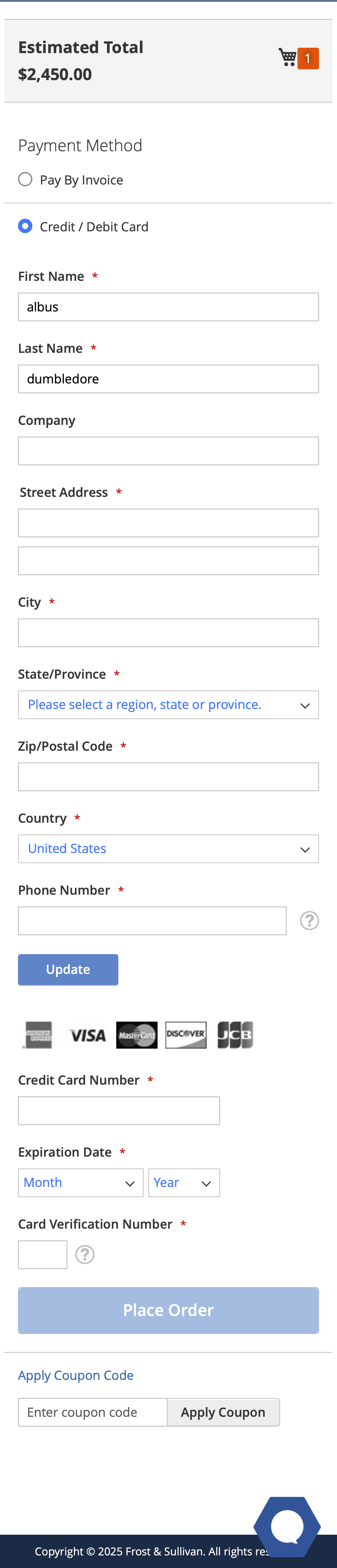 Mobile screenshot of Frost & Sullivan