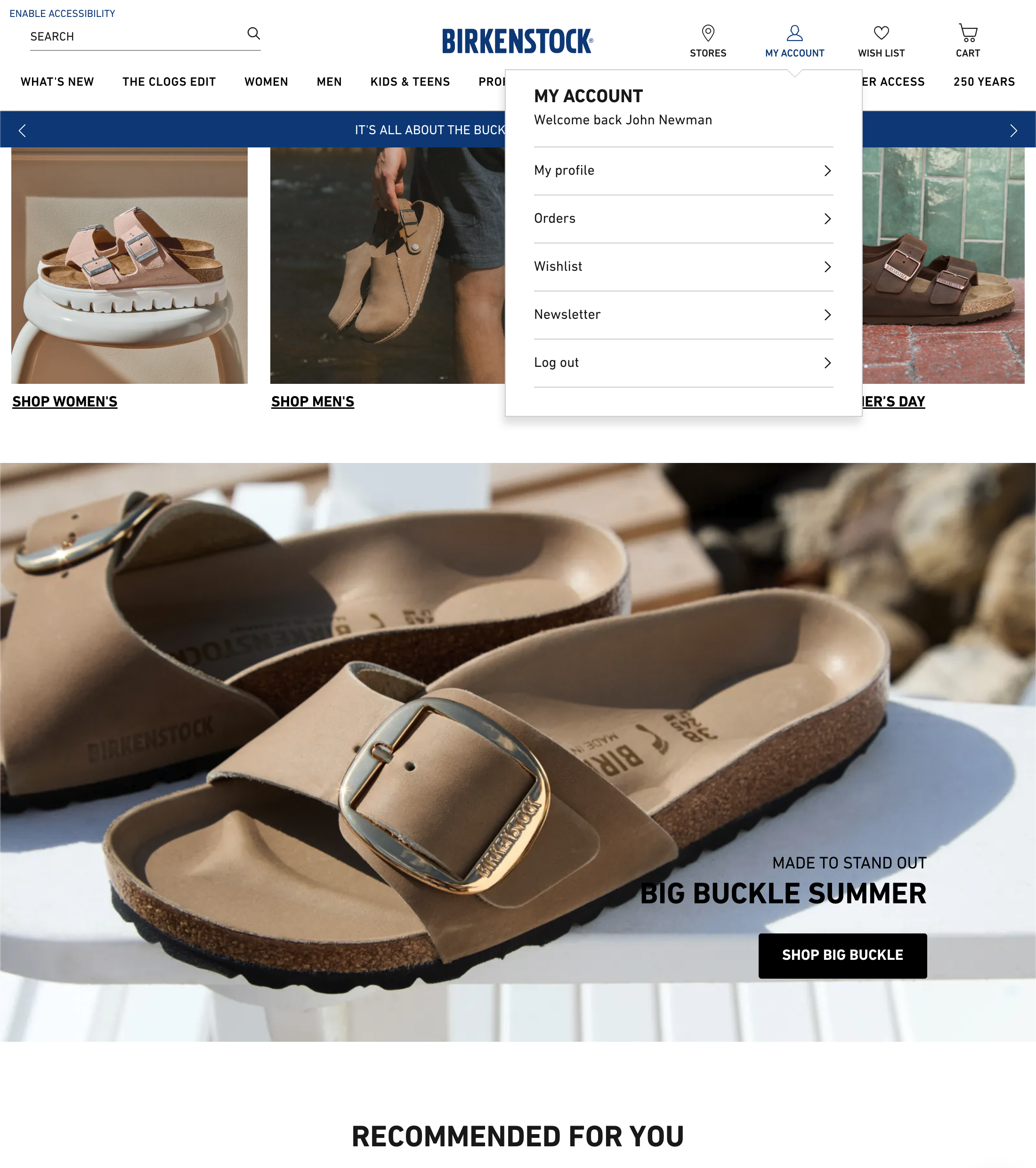 Desktop screenshot of Birkenstock
