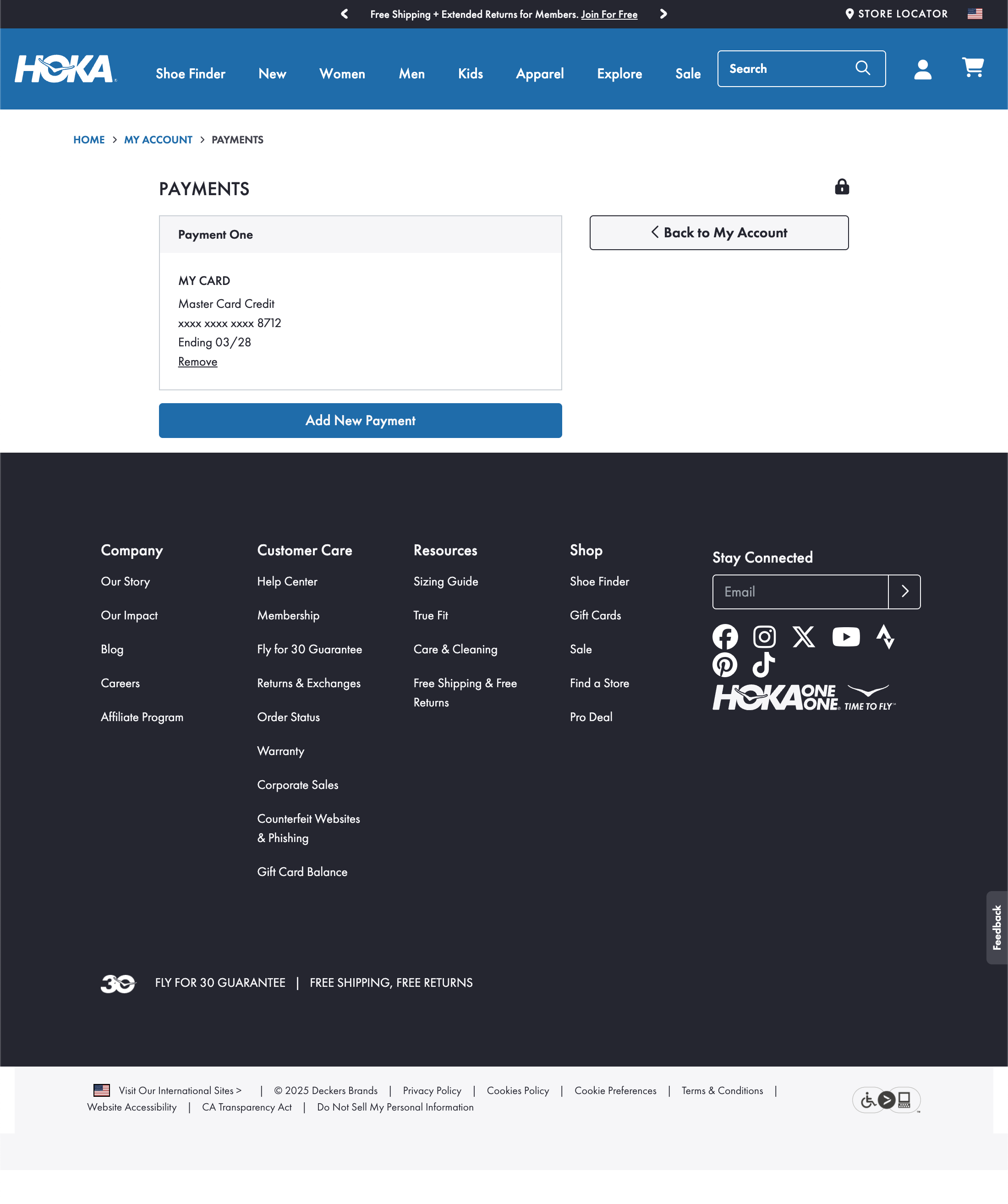 Desktop screenshot of Hoka