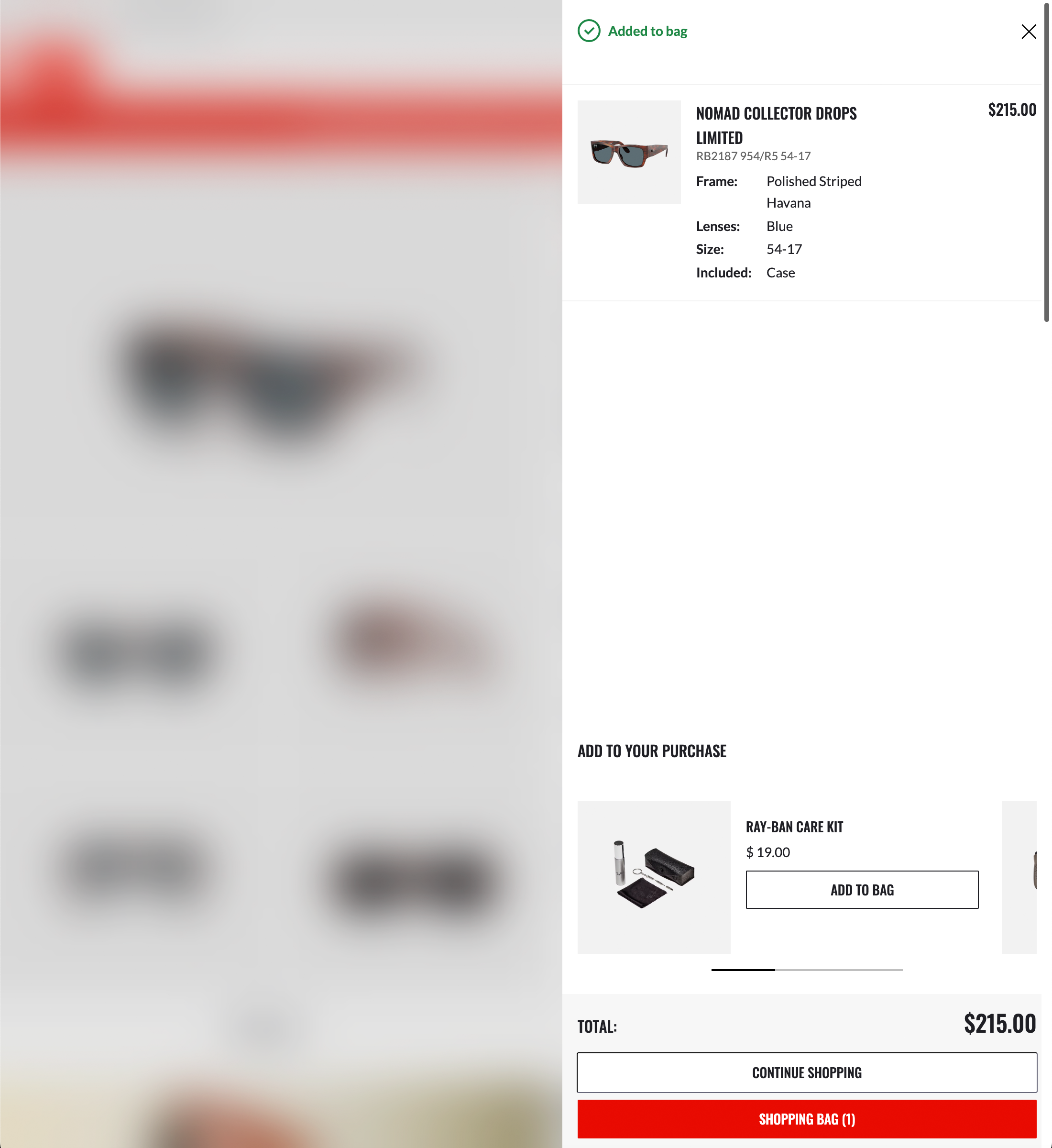 Desktop screenshot of Ray-Ban