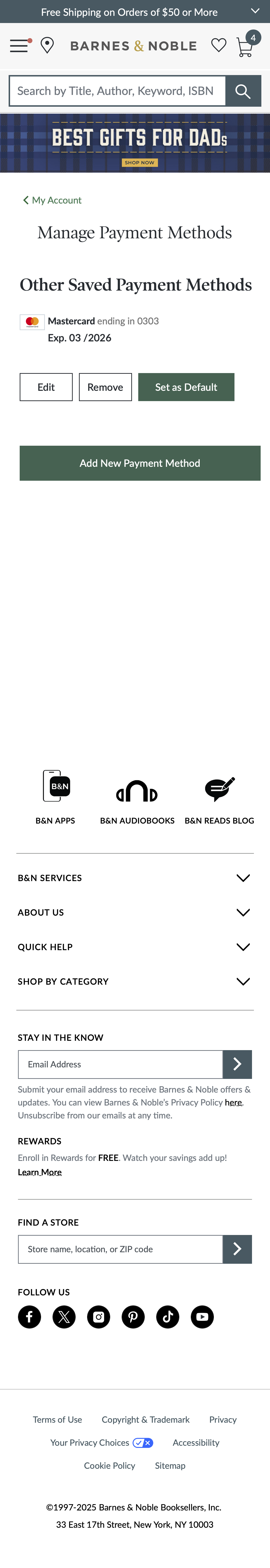 Mobile screenshot of Barnes & Noble