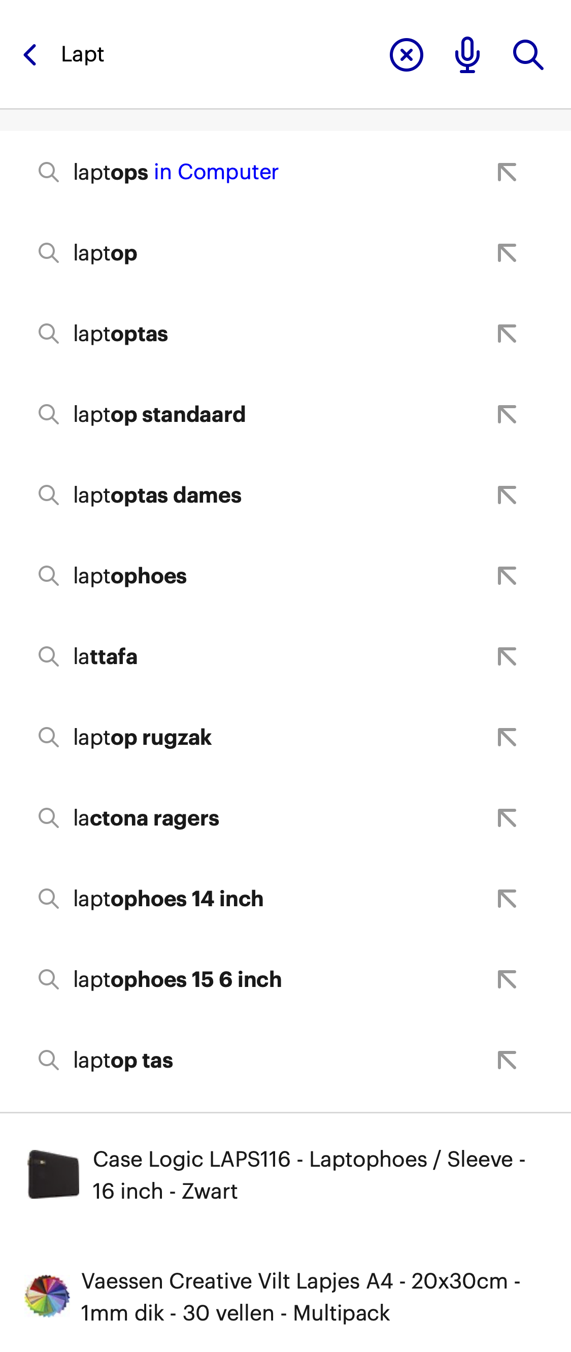 Mobile screenshot of bol