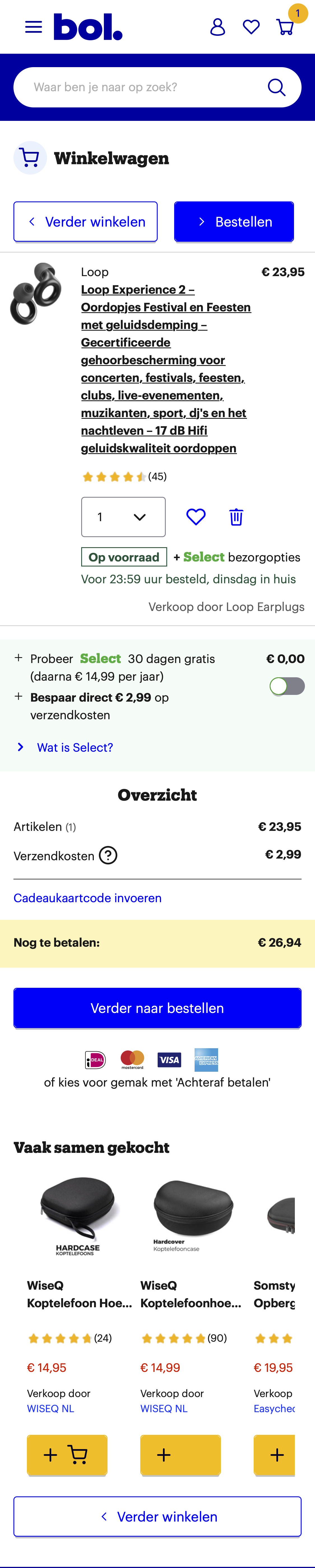 Mobile screenshot of bol