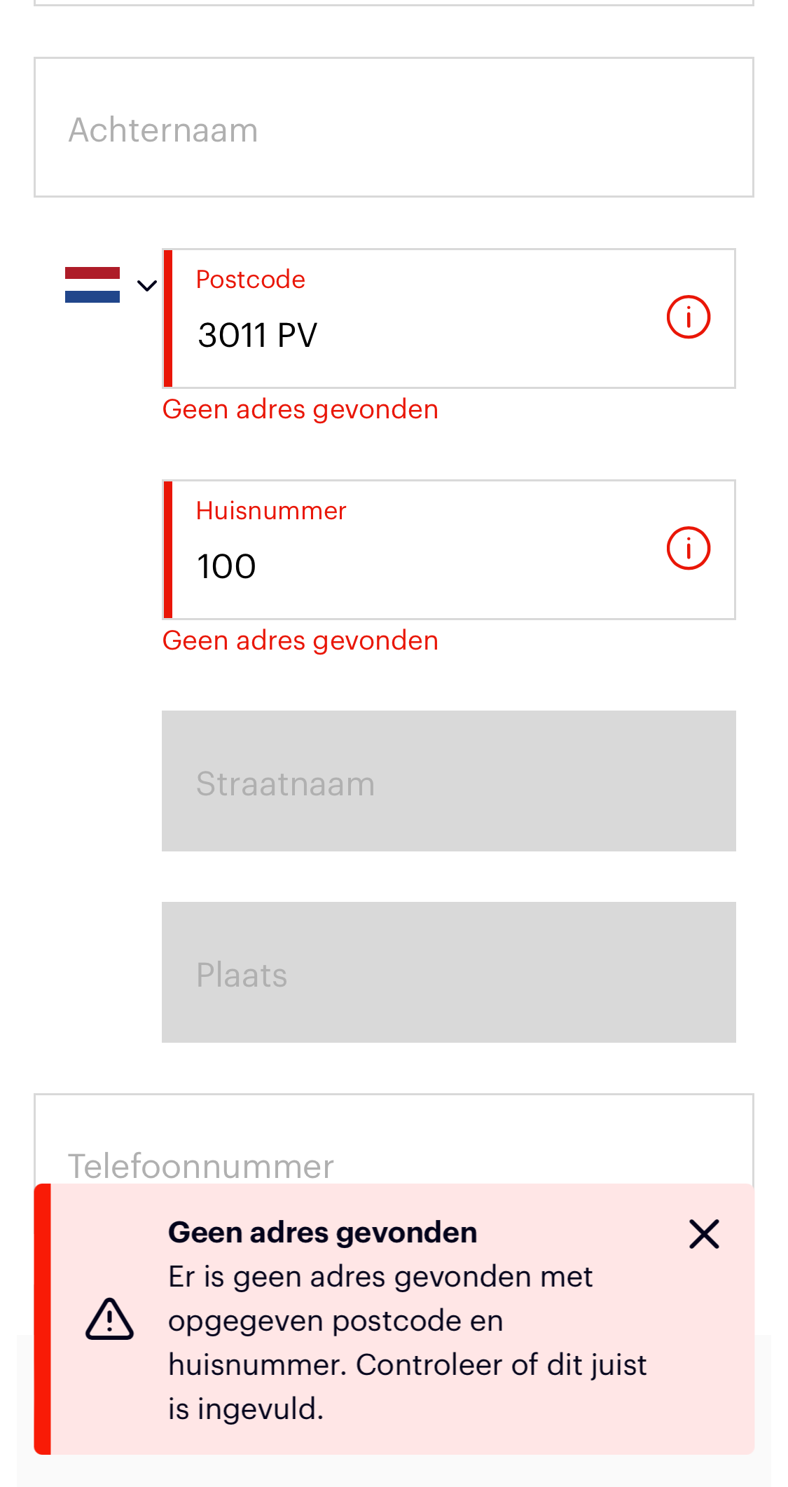 Mobile screenshot of bol
