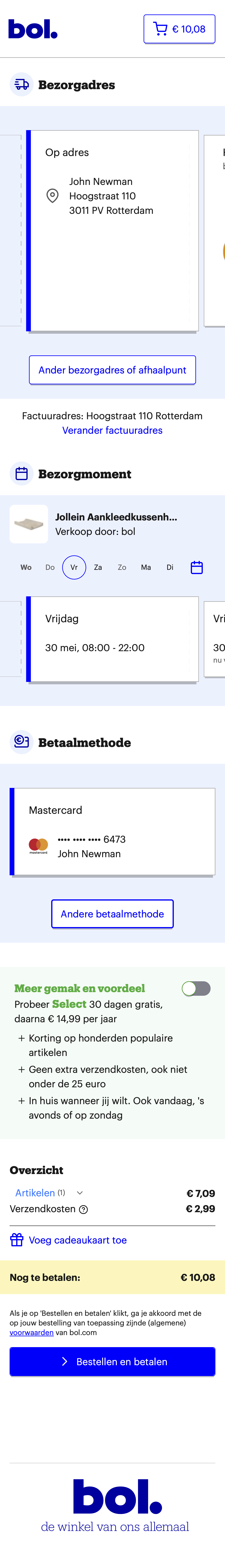 Mobile screenshot of bol