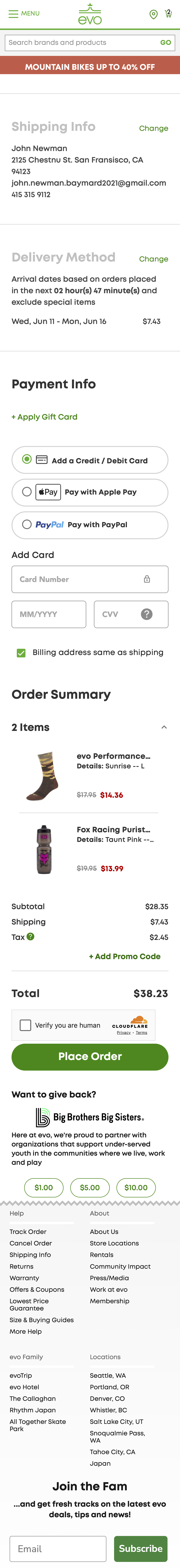 Mobile screenshot of Evo