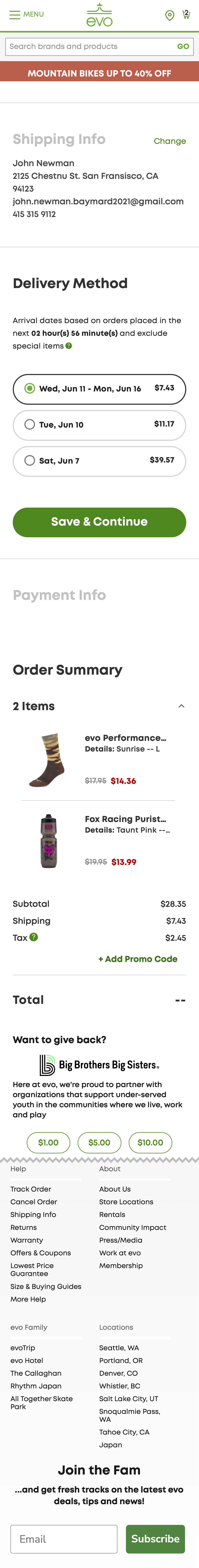 Mobile screenshot of Evo