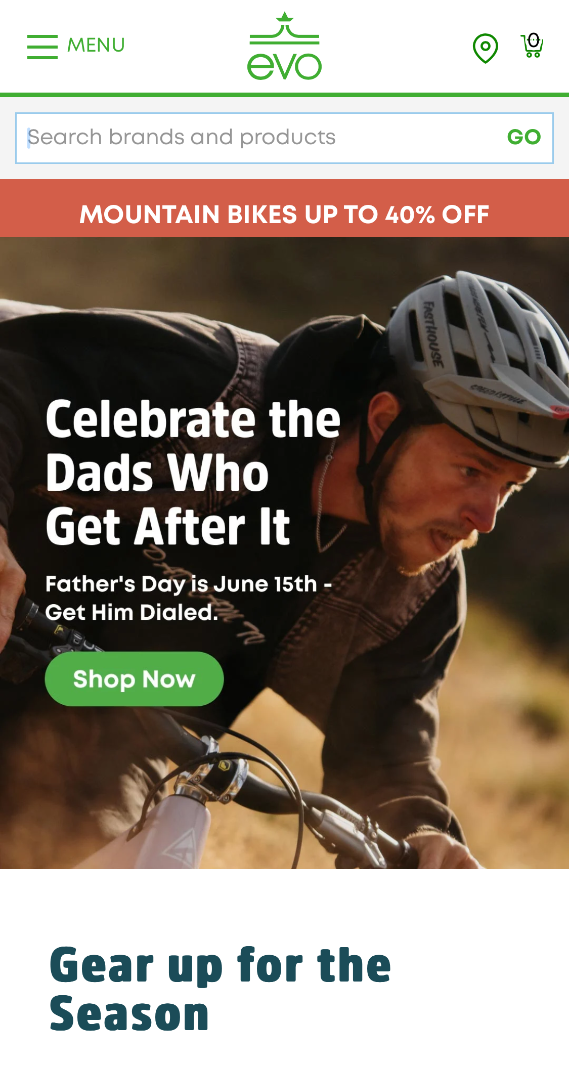 Mobile screenshot of Evo