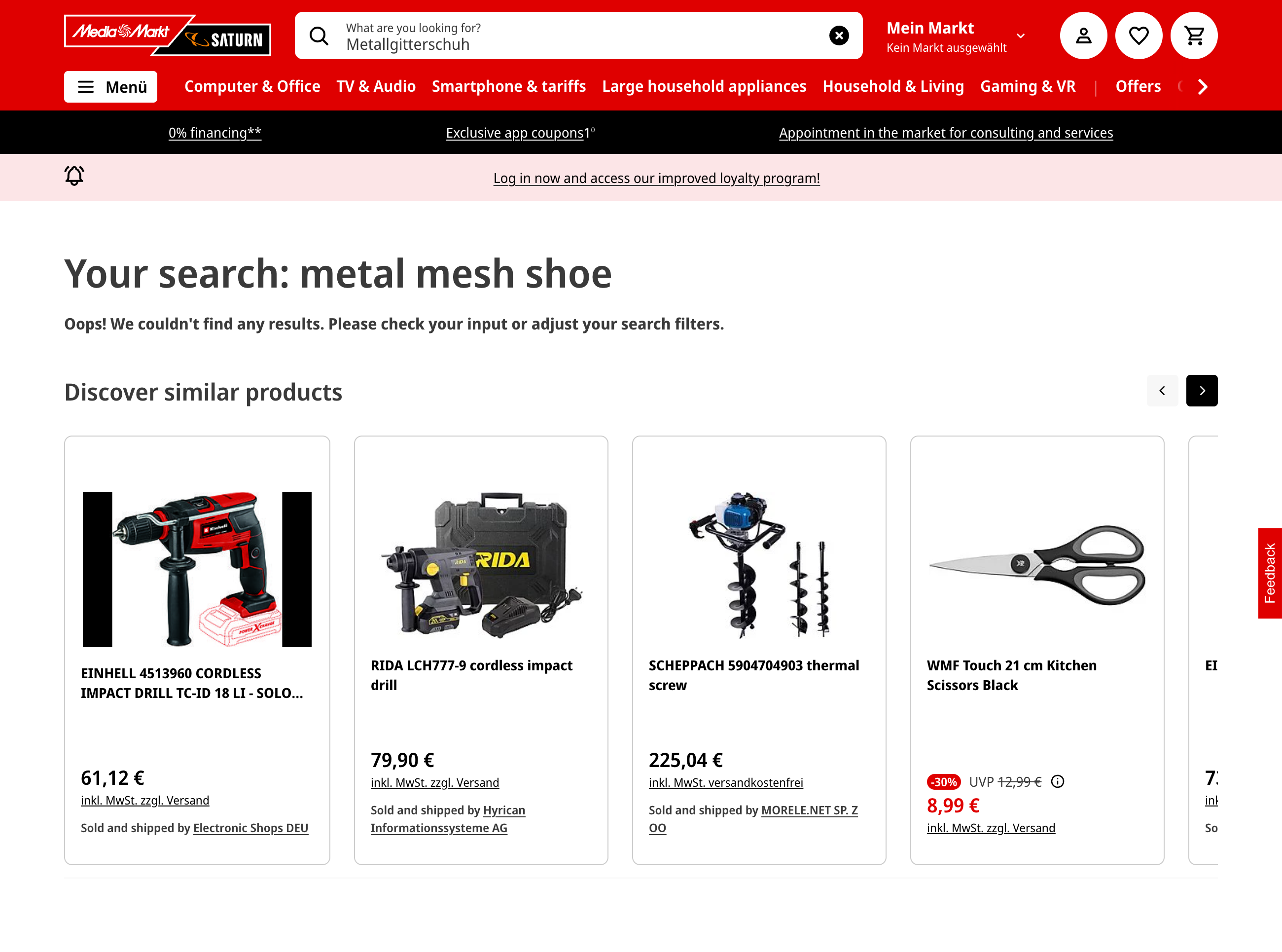 Desktop screenshot of MediaMarkt