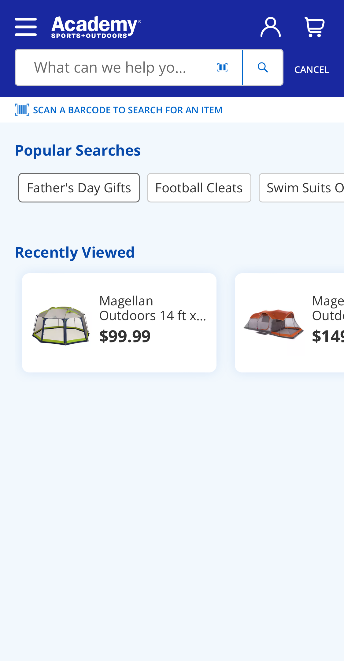 Mobile screenshot of Academy