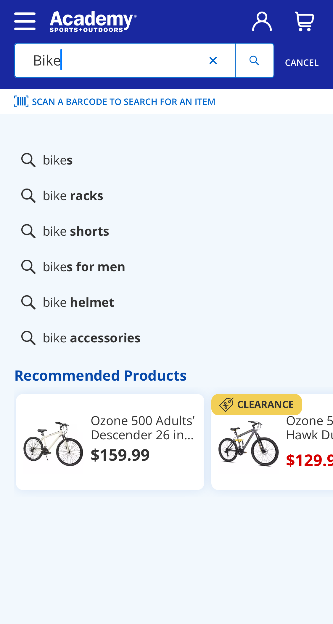 Mobile screenshot of Academy