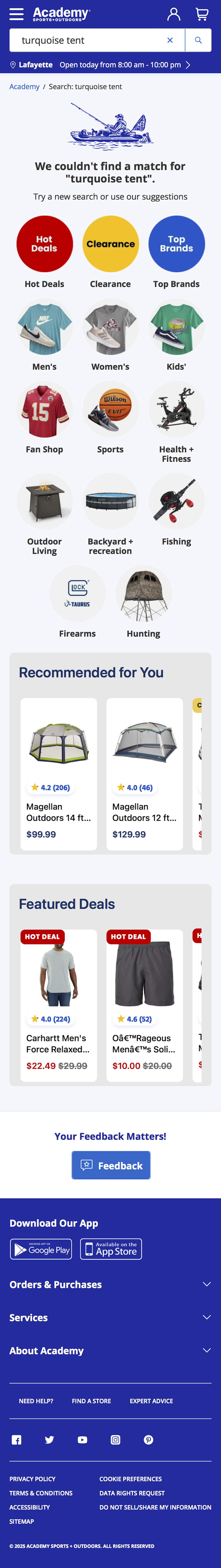 Mobile screenshot of Academy