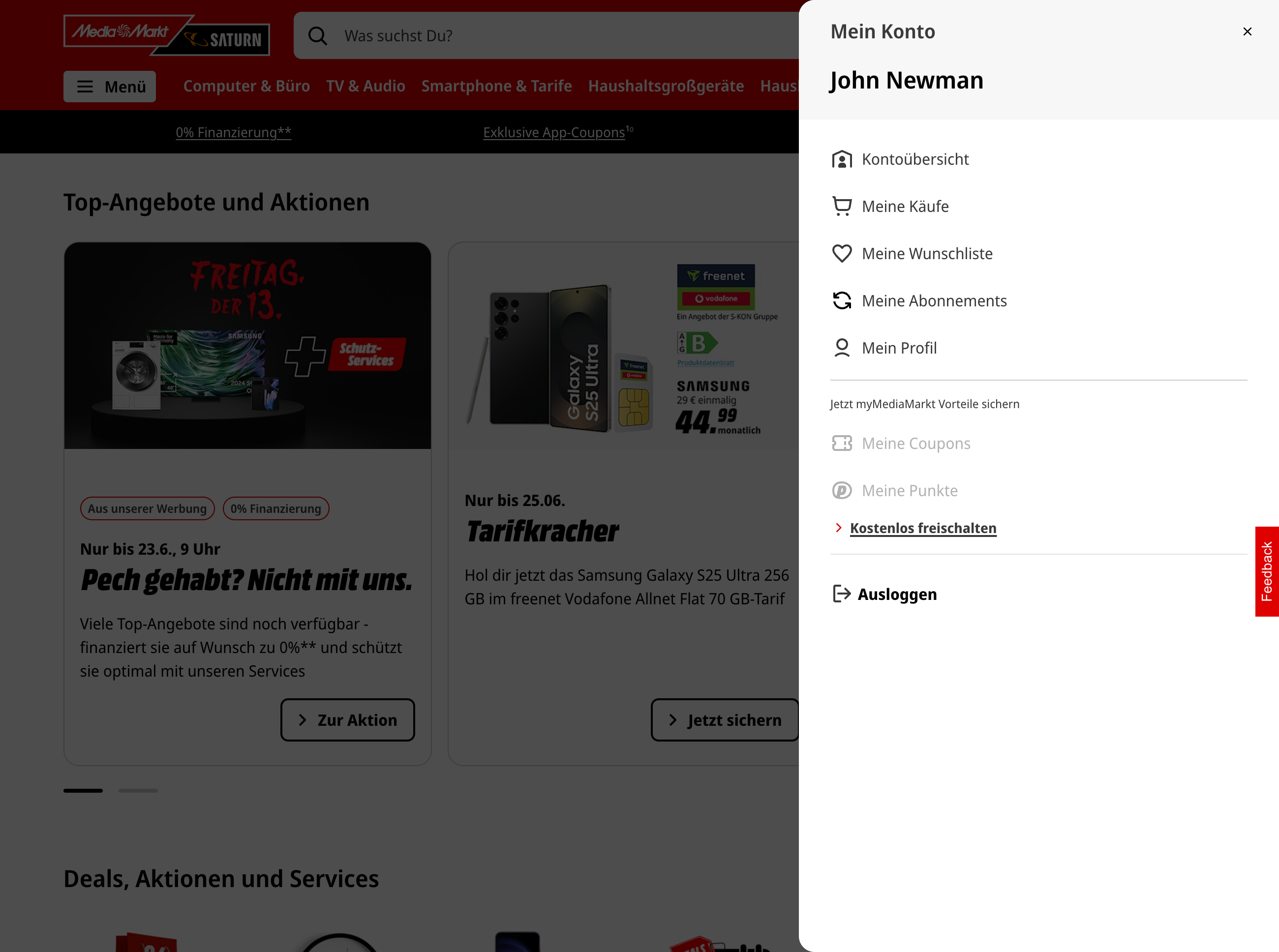 Desktop screenshot of MediaMarkt