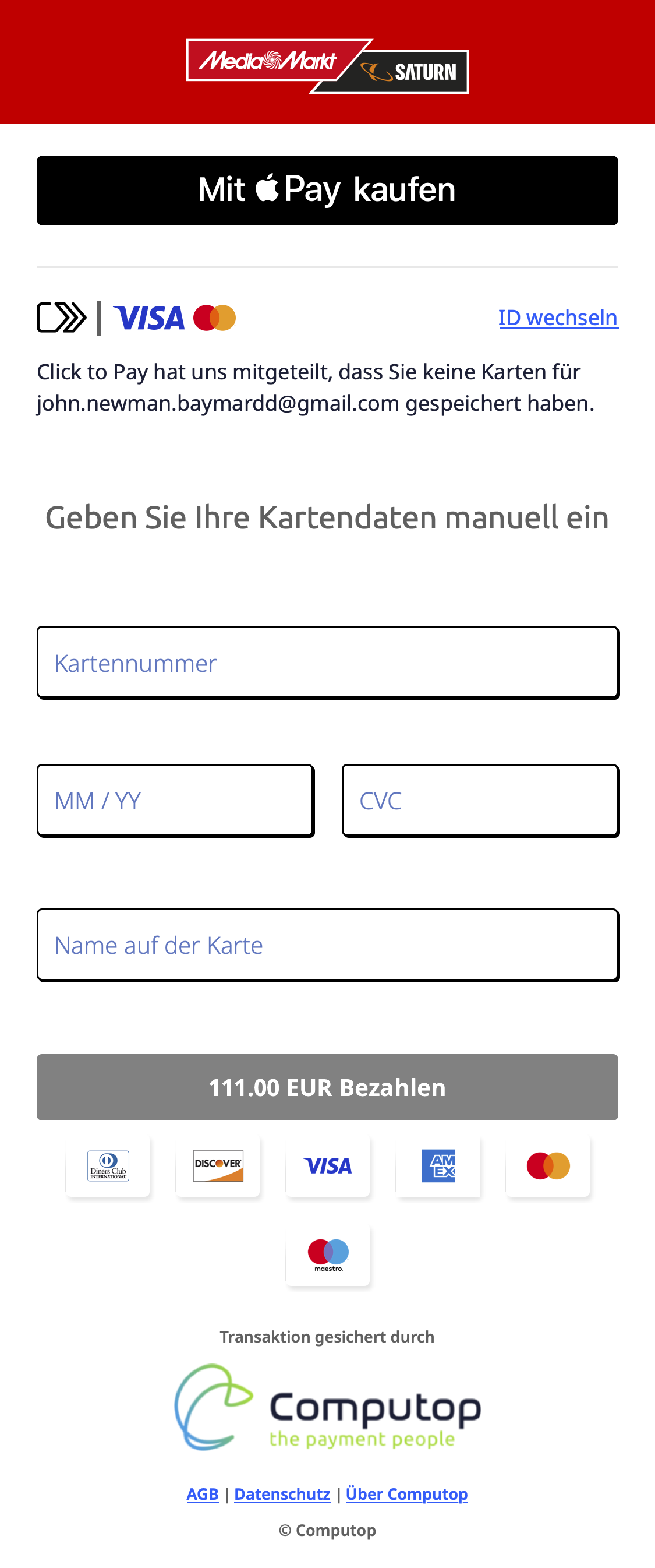 Mobile screenshot of MediaMarkt