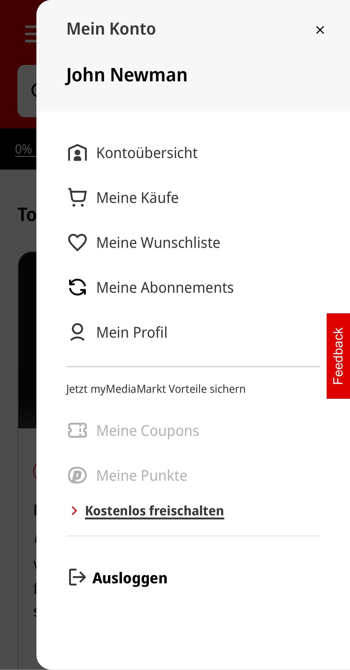 Mobile screenshot of MediaMarkt