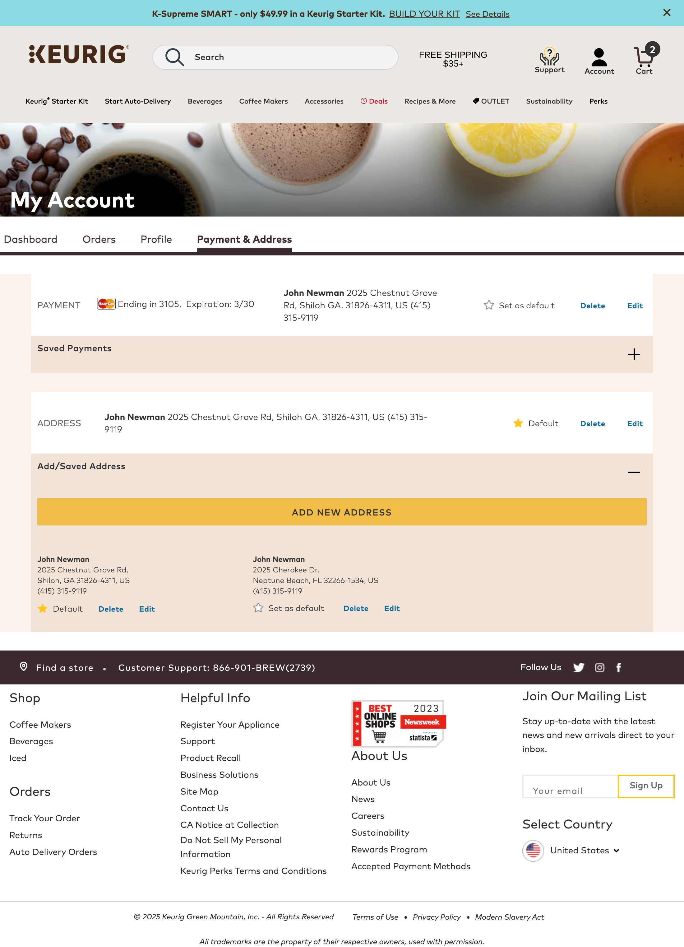 Desktop screenshot of Keurig