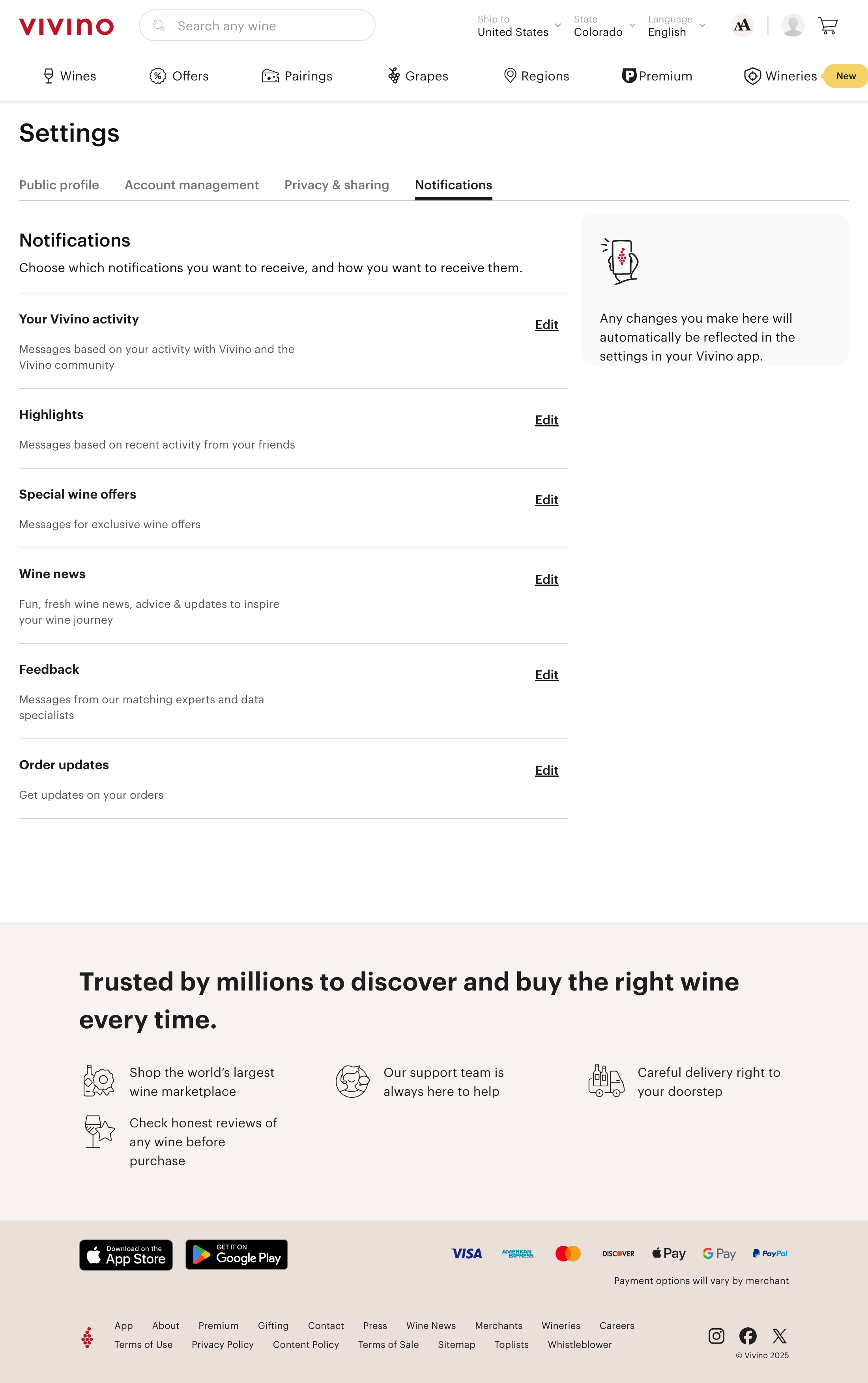 Desktop screenshot of Vivino
