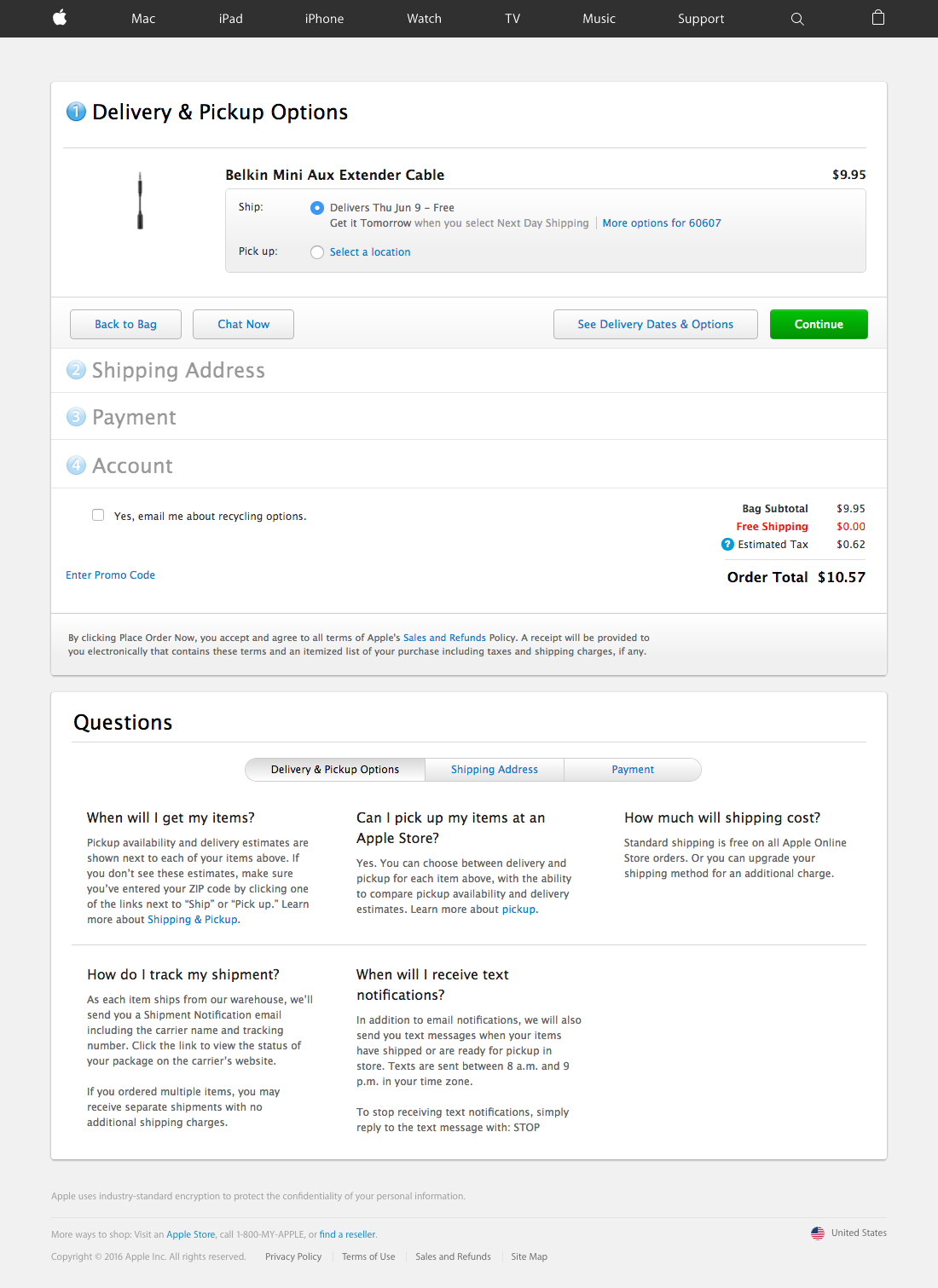 Desktop screenshot of Apple