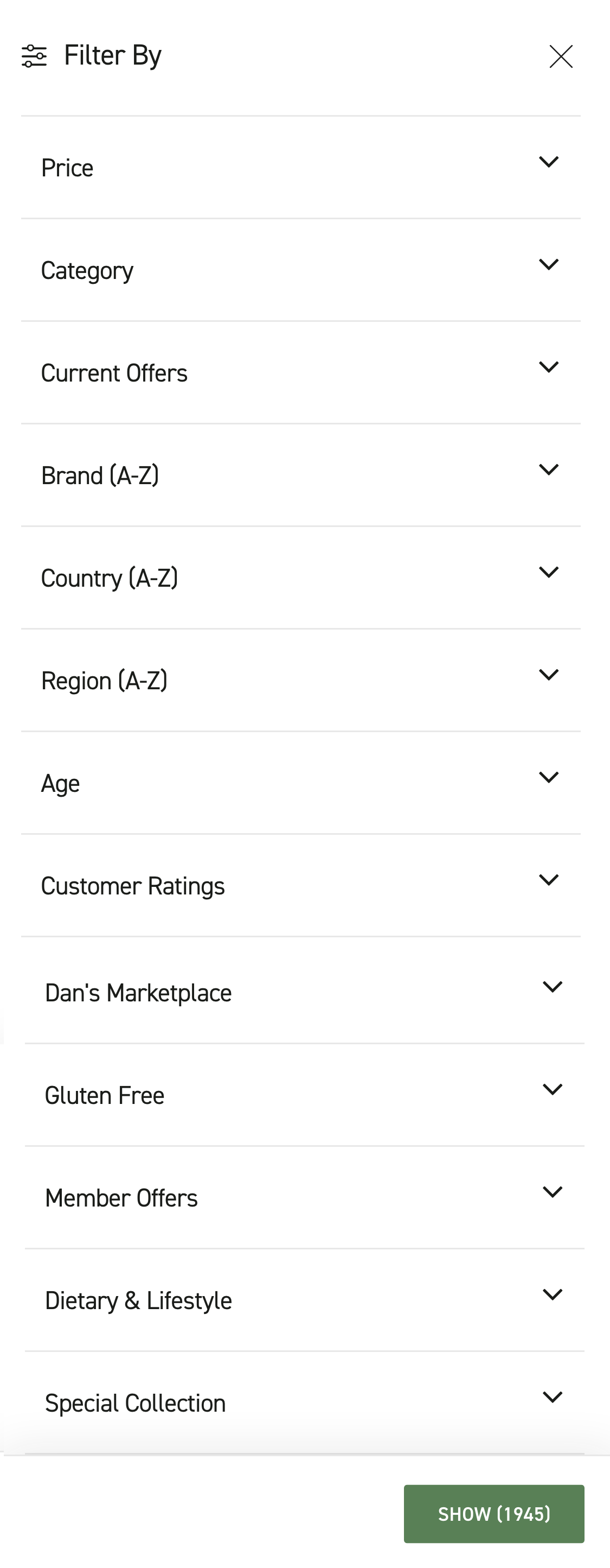 Mobile screenshot of Dan Murphy’s