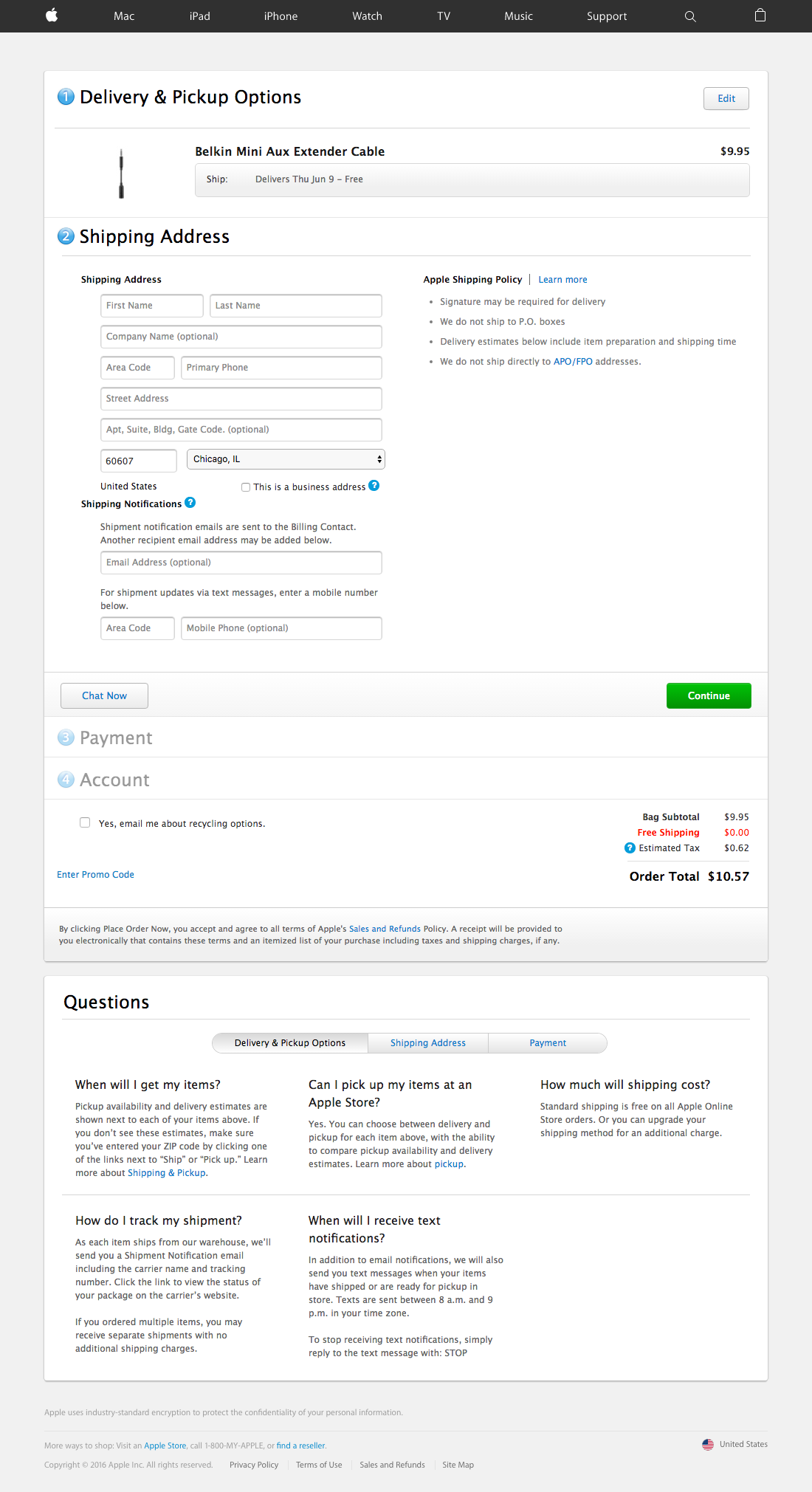 Desktop screenshot of Apple