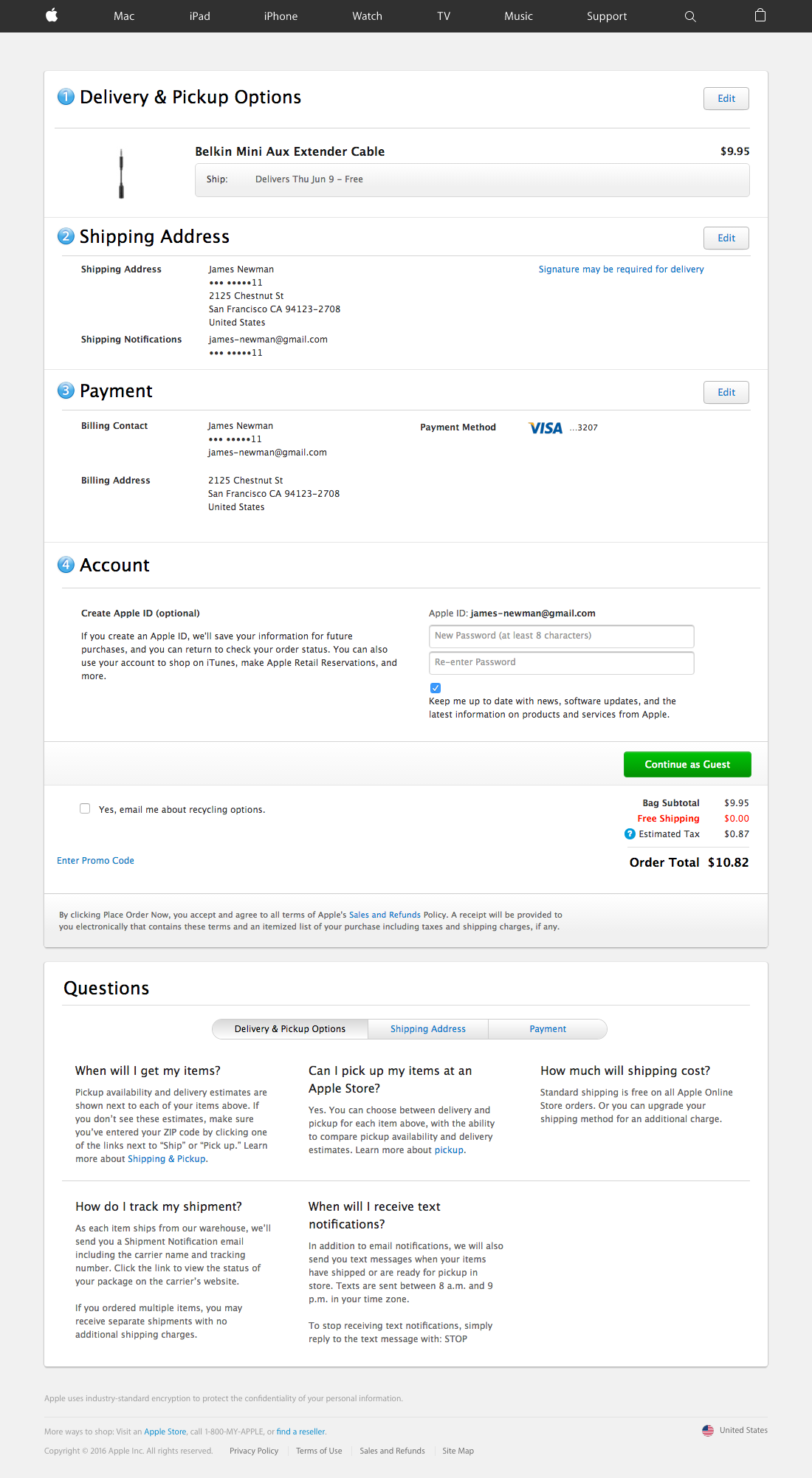 Desktop screenshot of Apple