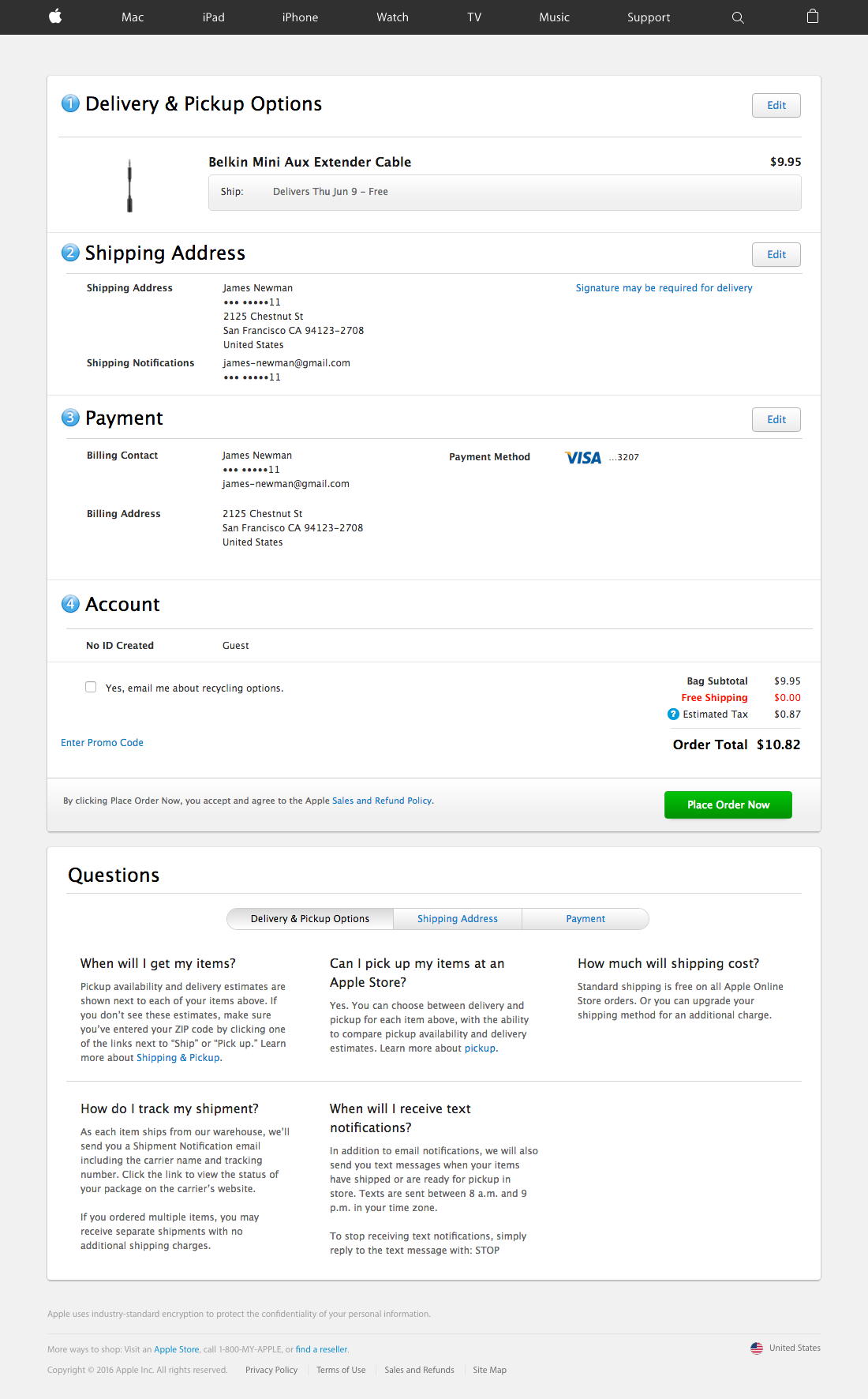 Desktop screenshot of Apple