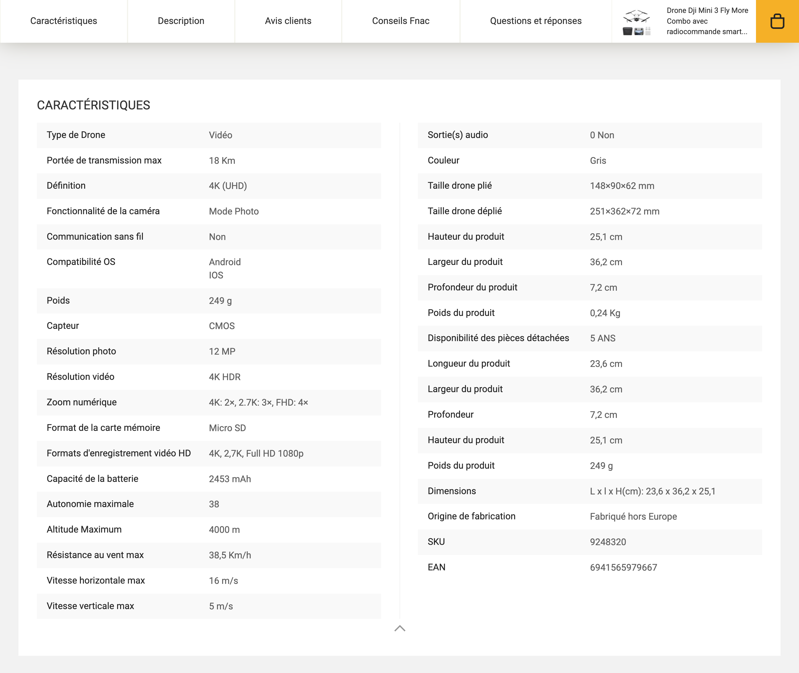 Desktop screenshot of Fnac