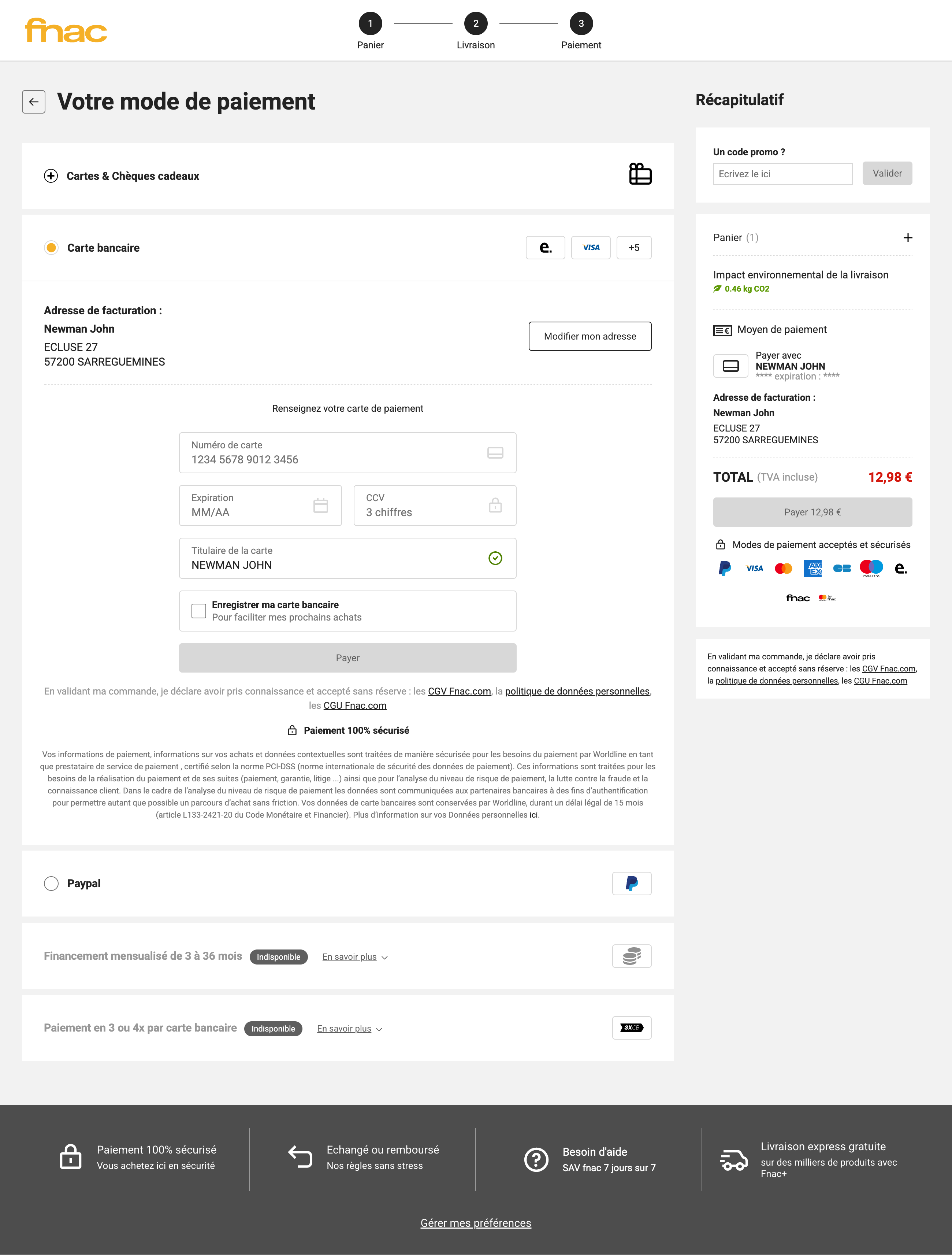 Desktop screenshot of Fnac