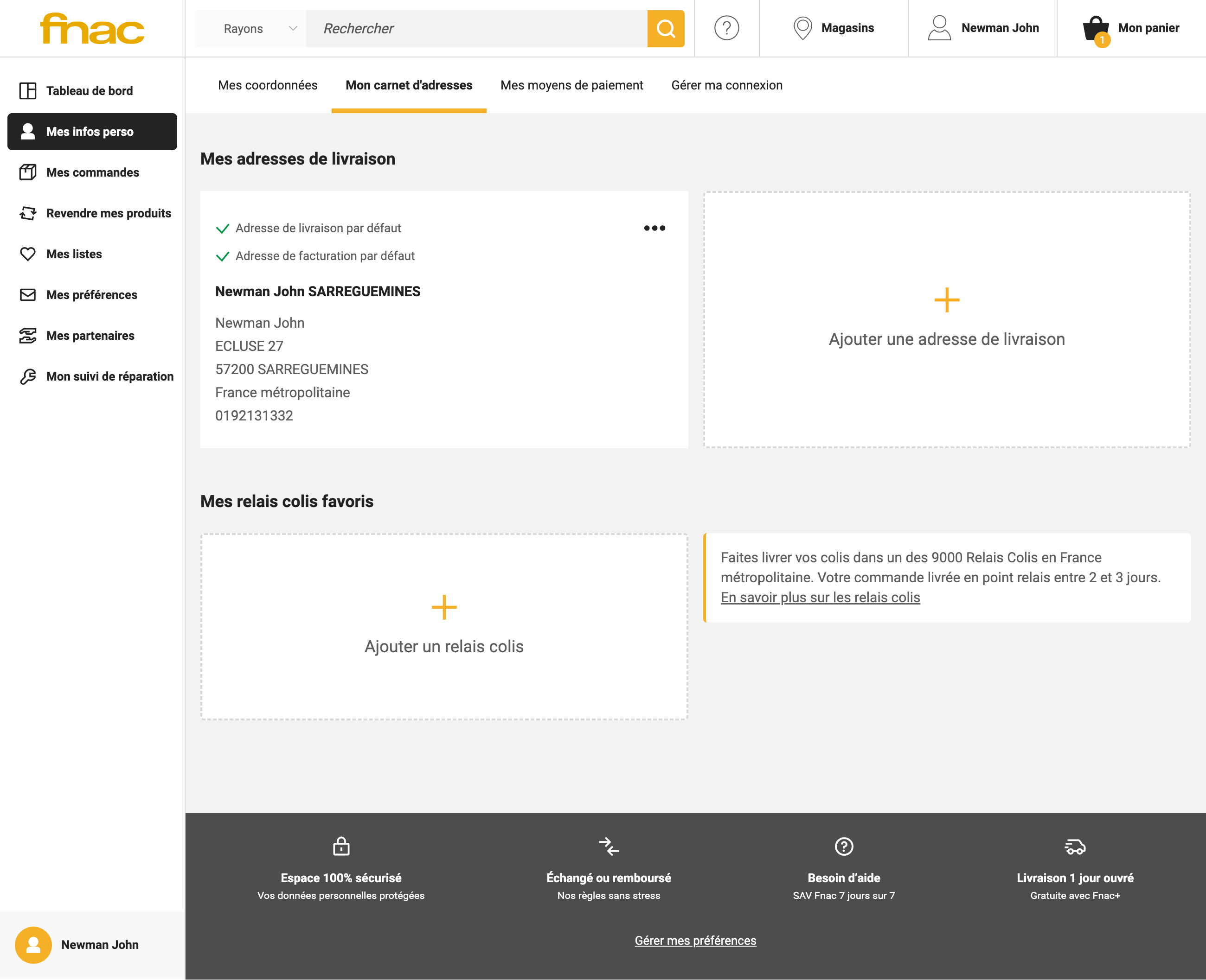 Desktop screenshot of Fnac