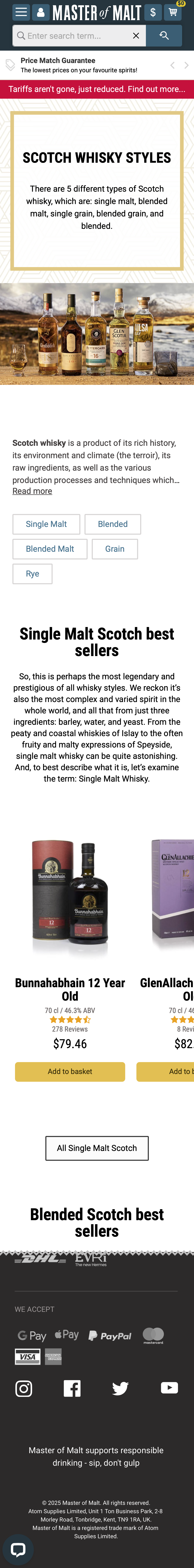 Mobile screenshot of Master Of Malt