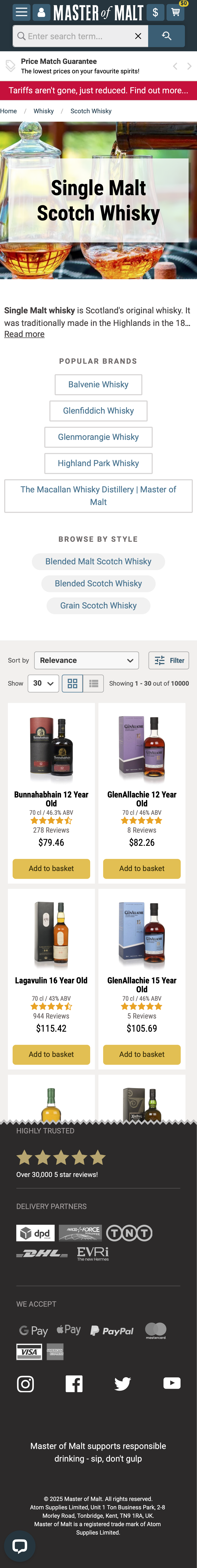 Mobile screenshot of Master Of Malt