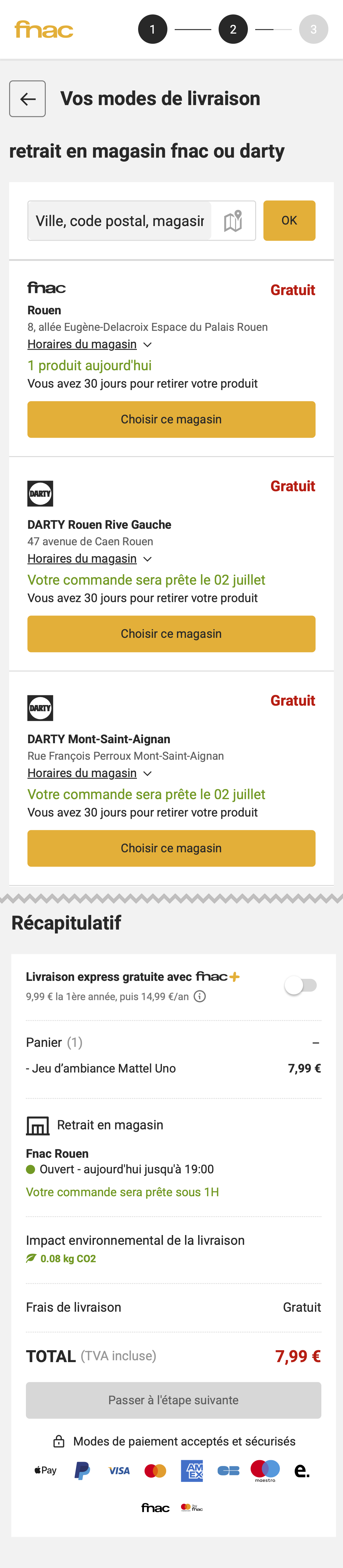 Mobile screenshot of Fnac