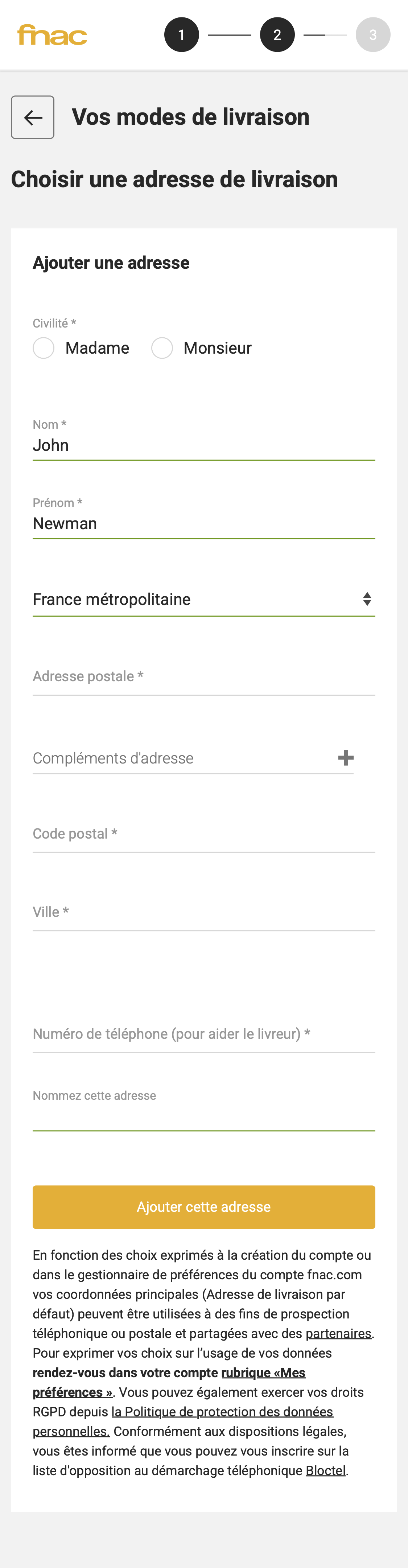 Mobile screenshot of Fnac