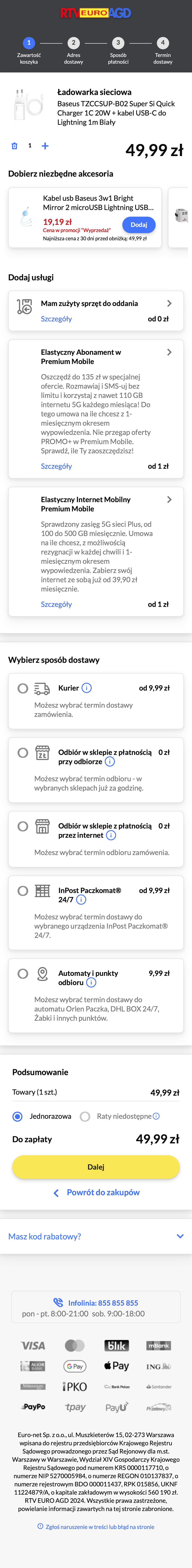 Mobile screenshot of RTV Euro AGD
