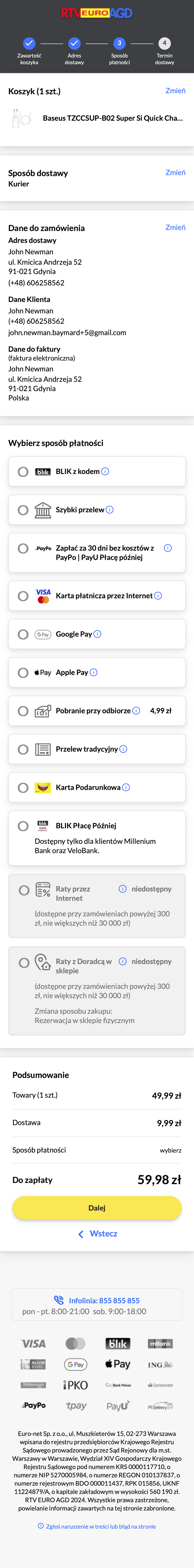 Mobile screenshot of RTV Euro AGD