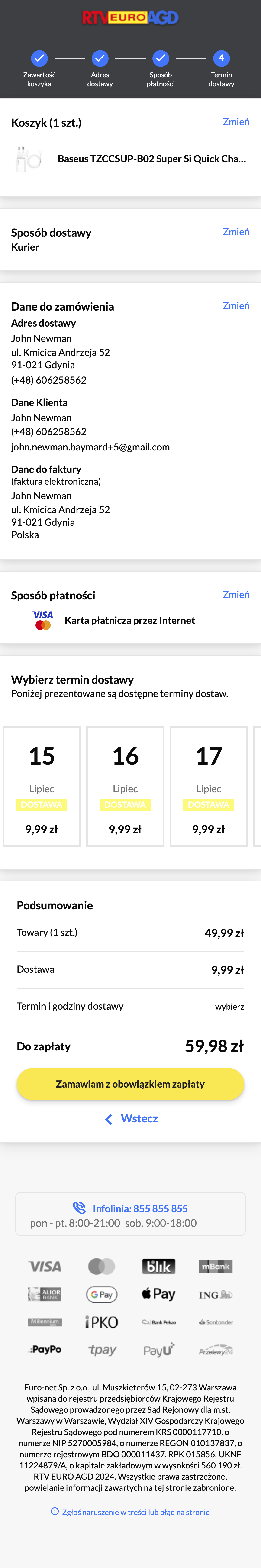 Mobile screenshot of RTV Euro AGD