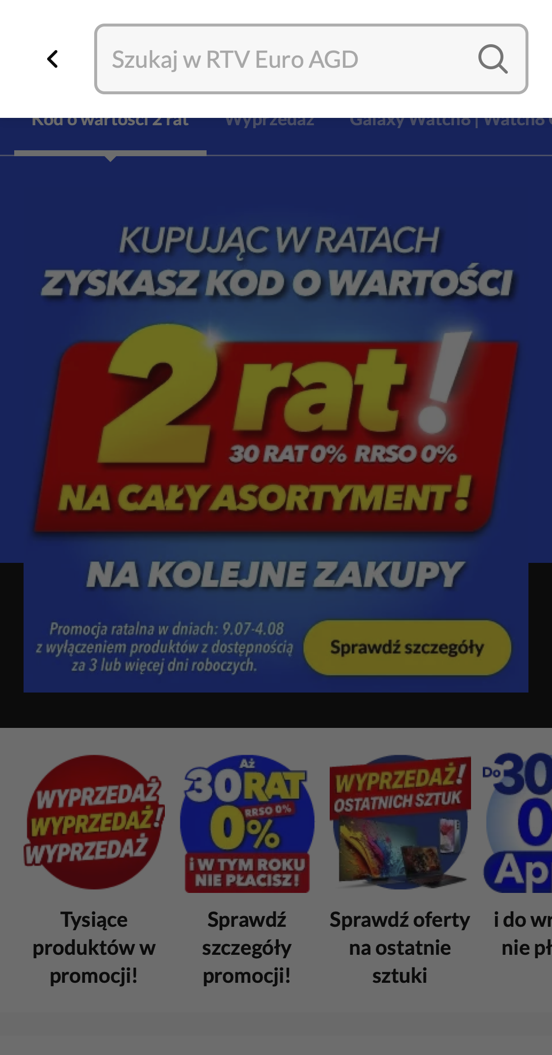 Mobile screenshot of RTV Euro AGD