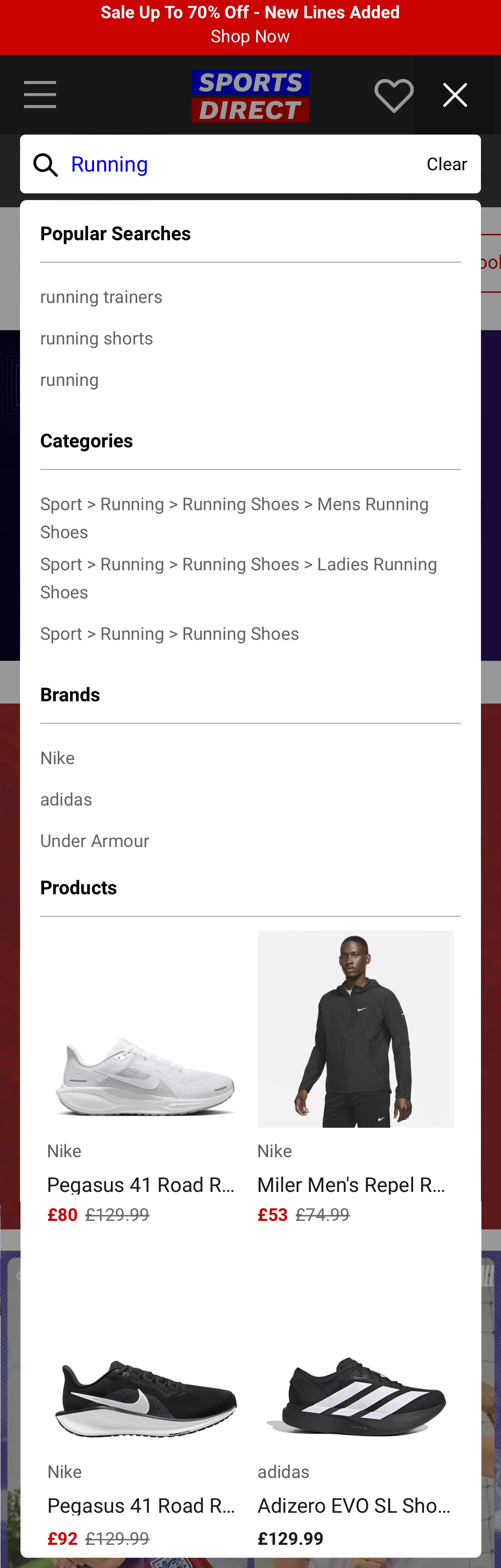 Mobile screenshot of Sports Direct