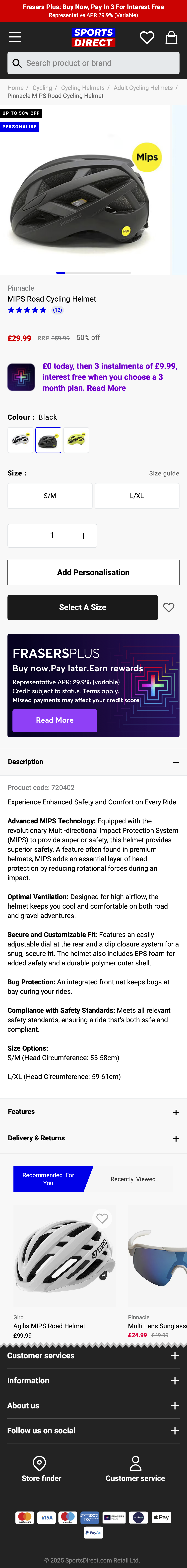 Mobile screenshot of Sports Direct