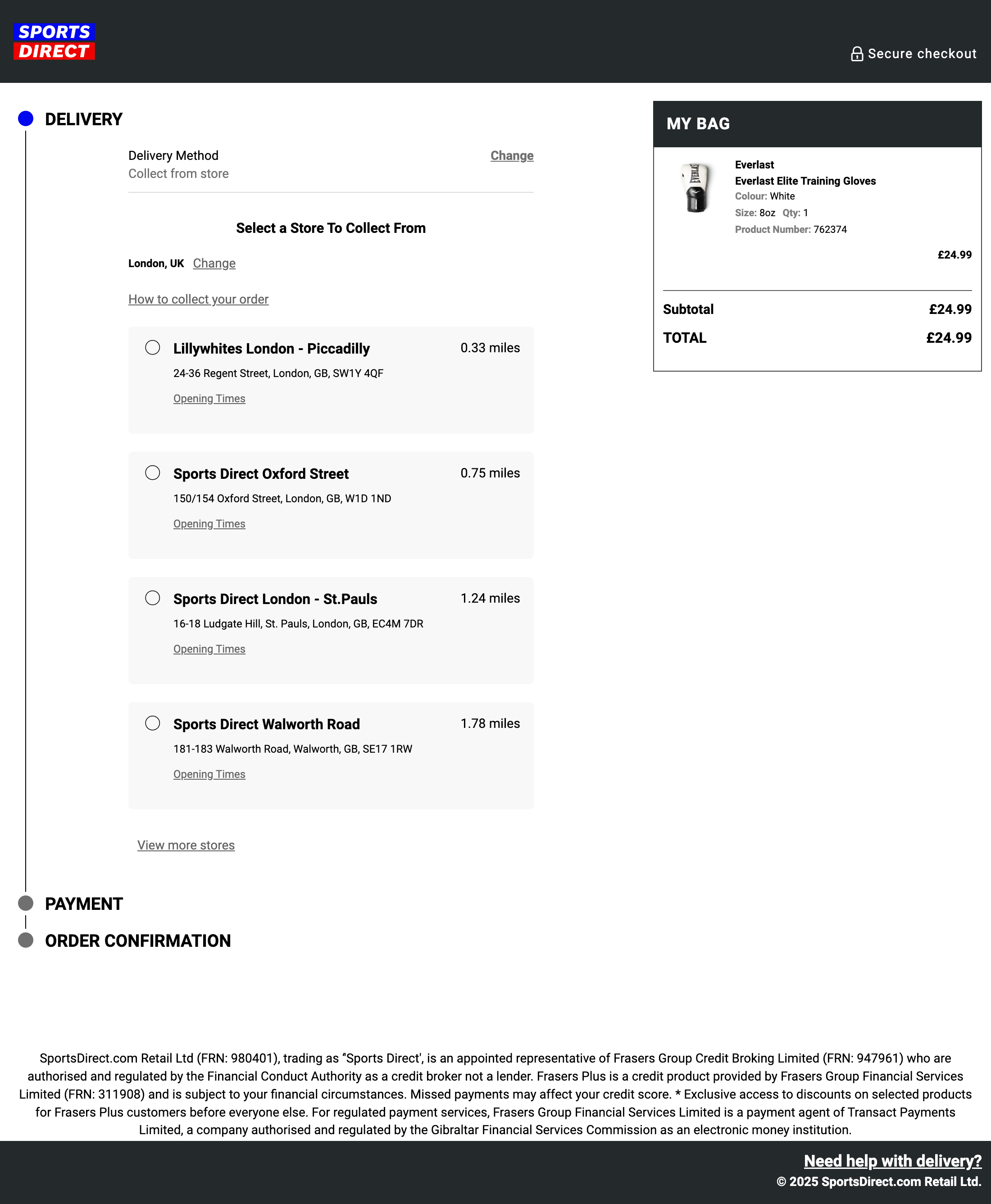 Desktop screenshot of Sports Direct