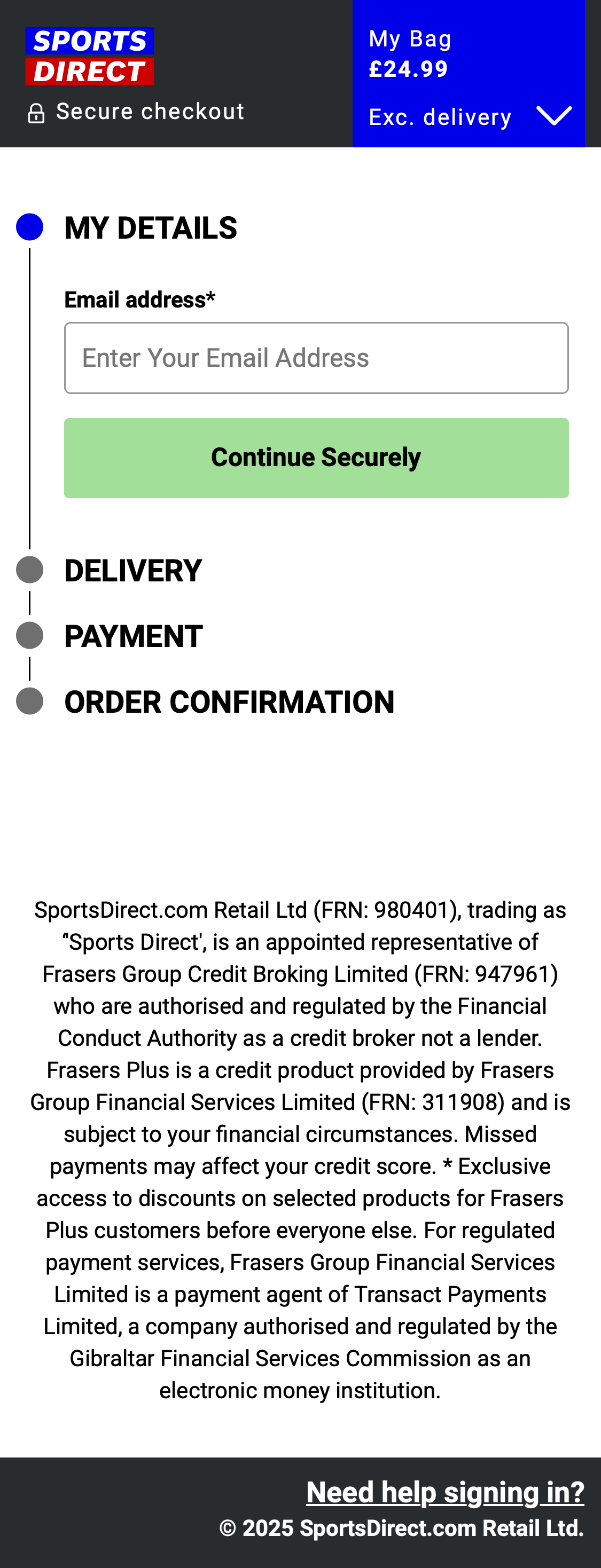 Mobile screenshot of Sports Direct